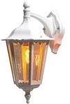 Konstsmide Au&szlig;en-Wandleuchte FIRENZE DOWN, E27 max. 100W, Wei&szlig;, Aluminium /