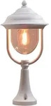 Konstsmide Sockelleuchte PARMA, E27 max. 75W, Wei&szlig;, Aluminium / Acrylglas klar
