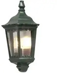 Konstsmide Au&szlig;en-Wandleuchte FIRENZE, E27 max. 100W, Gr&uuml;n, Aluminium / Klarglas