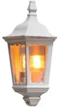 Konstsmide Au&szlig;en-Wandleuchte FIRENZE, E27 max. 100W, Wei&szlig;, Aluminium / Klarglas