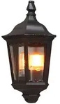 Konstsmide Au&szlig;en-Wandleuchte FIRENZE, E27 max. 100W, Schwarz, Aluminium / Klarglas