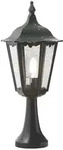 Konstsmide Sockelleuchte FIRENZE, E27 max. 100W, Gr&uuml;n, Aluminium / Klarglas