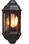 Konstsmide Au&szlig;en-Wandleuchte CAGLIARI, E27 max. 100W, Schwarz, Aluminium / Klarglas