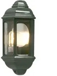 Konstsmide Au&szlig;en-Wandleuchte CAGLIARI, E27 max. 100W, Gr&uuml;n, Aluminium / Klarglas