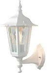 Konstsmide Au&szlig;en-Wandleuchte FIRENZE UP, E27 max. 60W, Wei&szlig;, Aluminium / Klarglas