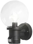 Konstsmide Au&szlig;en-Wandleuchte NEMI mit Bewegungsmelder, E27 max. 60W, Schwarz,