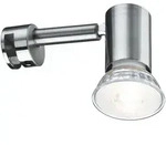 Paulmann Galeria Spiegelleuchte LED SIMPLO, inkl. GU10 5.3W 2700K 345lm 36&deg;, Eisen