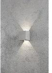 Konstsmide HighPower LED Au&szlig;en-Wandleuchte CREMONA, 3W 3000K 460lm, Grau, Aluminium