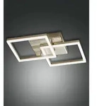 Fabas Luce LED Deckenleuchte BARD, 2-fach, 45x45cm, dimmbar, 39W 3000K 3880lm, Gold