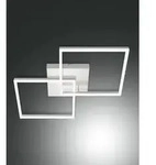 Fabas Luce LED Deckenleuchte BARD, 2-fach, 65x65cm, dimmbar, 52W 3000K 5180lm, Wei&szlig;