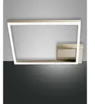 Fabas Luce LED Deckenleuchte BARD, 1-fach, 42x42cm, dimmbar, 39W 3000K 3880lm, Gold