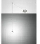 Fabas Luce LED Pendelleuchte ISABELLA, 1-flammig, 8W 3000K 750lm, dimmbar, Aluminium
