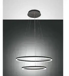 Fabas Luce LED Pendelleuchte GIOTTO, 2-fach, &Oslash; 40/60cm, 52W 3000K 5320lm, dimmbar,