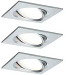 Paulmann 3er-Pack Outdoor Einbauleuchte NOVA PLUS COIN, IP65, eckig, 230V, inkl.