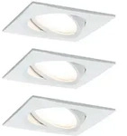 Paulmann 3er-Pack Outdoor Einbauleuchte NOVA PLUS COIN, IP65, eckig, 230V, inkl.
