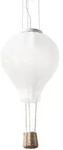 Ideal Lux Ballon-Pendelleuchte DREAM BIG, &Oslash; 30cm, E27, Glasschirm wei&szlig; / Seilkorb