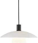 Nordlux Pendelleuchte VERONA, E27, IP20, schwarz, Glas opal wei&szlig; NORD-2010863001