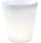 Konstsmide LED beleuchteter Pflanzentopf ASSISI, IP44, 12V, 2.4W 3000K 30lm, mit
