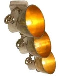 Mexlite Wand- und Deckenleuchte GEARWOOD, 3-flammig, 3x E27, Kautschuk-Holz...