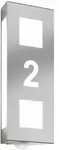 CMD Creative Metalldesign Hausnummern-Leuchte, IP44, mit Bewegungsmelder, f&uuml;r bis zu