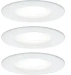 Paulmann 3er-Set Einbauspot LED NOVA, IP44, starr, 230V, inkl. 3x GU10 6.5W 4000K