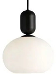 Nordlux Pendelleuchte NOTTI, E27, IP20, Glas opal wei&szlig;, Mokka NORD-2011003003