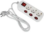 HEITRONIC Tischsteckdose, IP20, 3-fach, wei&szlig; HEI-45190