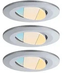 Paulmann LED Deckeneinbauleuchte CALLA IP65, rund, 3er-Set, 5,5W, 550lm, dimmbar,