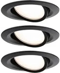 Paulmann LED Deckeneinbauleuchte NOVA PLUS COIN, rund, 3er-Set, 6W, 2700K, 470lm,