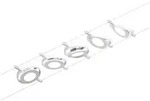 Paulmann LED Seilsystem RoundMac, 5-fach, 12V DC, 5x 4.5W 3000K, inkl. Trafo 60VA,