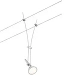 Paulmann Seilsystem-Einzelspot COMET, 12V, GU5.3 max. 50W (exkl.), Metall, Chrom matt