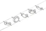 Paulmann LED Seilsystem RoundMac, 5-fach, 12V DC, 5x 4.5W 3000K, inkl. Trafo 60VA,
