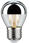 Paulmann LED Filament Kopfspiegel-Tropfen SILBER, 230V, E27, 2.6W 2700K 220lm, klar