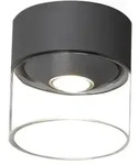 Konstsmide LED Deckenleuchte VARESE, IP54, 6W 3000K 255lm, schaltbar, anthrazit /