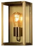 Konstsmide Wandleuchte CARPI MIDDLE, E27, IP44, Glas klar, Messing KON-7347-800