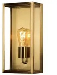 Konstsmide Wandleuchte CARPI LARGE, E27, IP44, Glas klar, Messing KON-7349-800