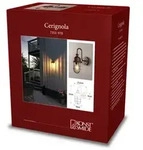 Konstsmide Wandleuchte CERIGNOLA, E27, IP44, Glas klar, Rostoptik KON-7351-970