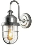 Konstsmide Wandleuchte CERIGNOLA, E27, IP44, Glas klar, galvanisiert KON-7351-320