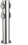 HEITRONIC Outdoor Energieverteiler TOKIO, IP44, zylindrisch, mit Kindersicherung +