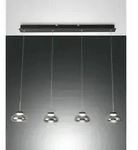 Fabas Luce LED Pendelleuchte ARABELLA 1, 4-flammig, Leiste, 32W 3000K 3020lm,