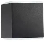 CMD Creative Metalldesign Outdoor LED Wandleuchte, IP54, Up&Down, eckig, 12cm, 24W