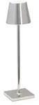 Zafferano LED Akku-Tischleuchte POLDINA MICRO, &Oslash; 7cm, 1,8W, 2200-3000K, chrom,
