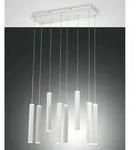 Fabas Luce LED Pendelleuchte PRADO, rund, 8x 6,5W, 3000K, 5760lm, IP20, wei&szlig;