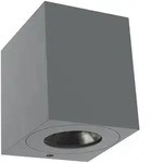 Nordlux LED Outdoor Wandleuchte CANTO KUBI 2, IP44, 12W 3000K 500lm 2x75&deg;, grau