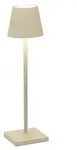 Zafferano LED Akku-Tischleuchte POLDINA MICRO, &Oslash; 7cm, 1,8W, 2200-3000K, Sand