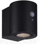 Megatron Solar Wandleuchte LOKY, IP54, rund, mit PIR -Sensor, 1W 3000K 110lm,