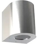 Nordlux LED Outdoor Wandleuchte CANTO 2, IP44, 12W 3000K 500lm 2x120&deg;, Edelstahl