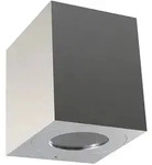 Nordlux LED Outdoor Wandleuchte CANTO KUBI 2, IP44, 12W 3000K 500lm 2x75&deg;, Edelstahl