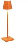 Zafferano LED Akku-Tischleuchte POLDINA MICRO, &Oslash; 7cm, 1,8W, 2200-3000K, orange