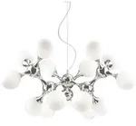 Ideal Lux Pendelleuchte NODI BIANCO SP15, 15-flammig, E14, Chrom IDEA-082073